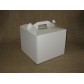 Коробка для торта 25х25х20 см Белая