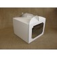 Коробка для торта 25х25х20 см с окном Белая