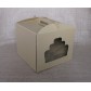 Коробка для торта 30х30х25 см с окном Крафт